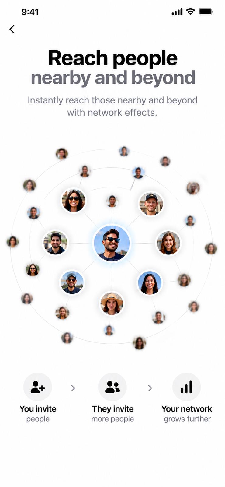 Invite one and reach more